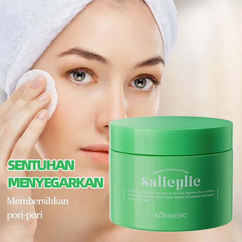Kormesic Salicylic Acid Acne Pads 55pcs Acne Clear Pad Exfoliating - Exfoliation Pad untuk Kulit Sen