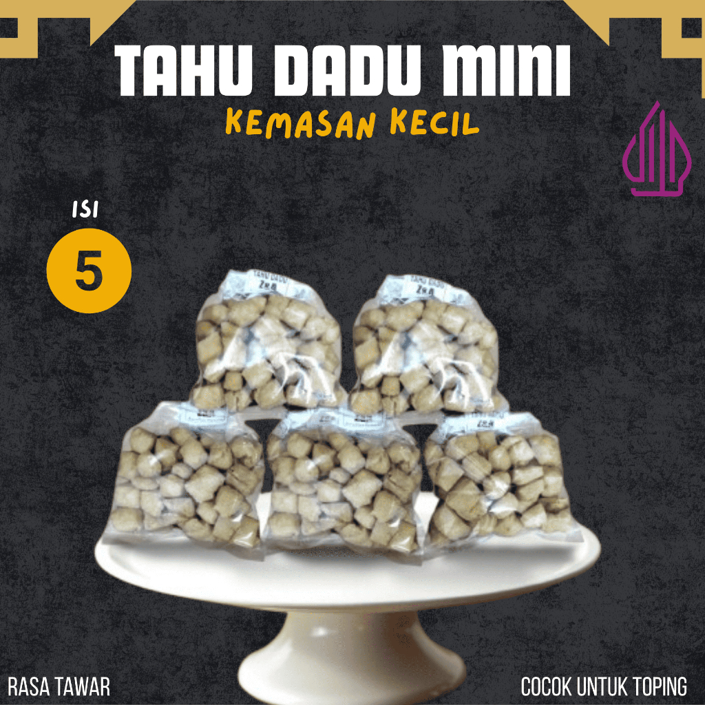 

Tahu Dadu Mini Kering Gurih 5pcs | Camilan Renyah Kekinian | Snack Halal Siap Makan