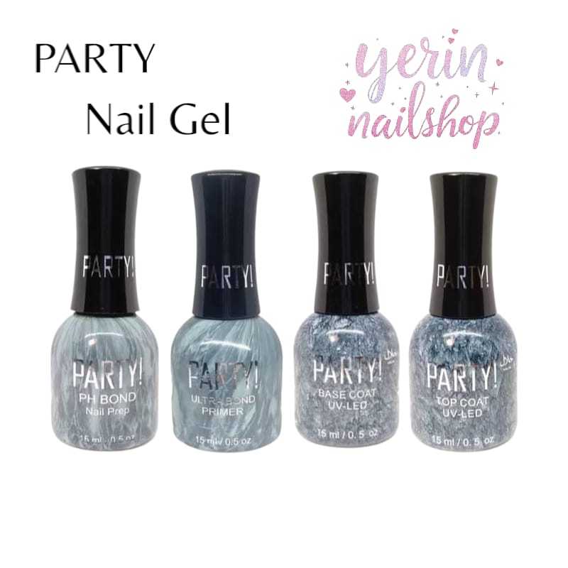 Nail Gel Polish Nail Art Kutek - Party Nail Gel Top Coat Base Coat Primer Ph Bond Matte Top Coat
