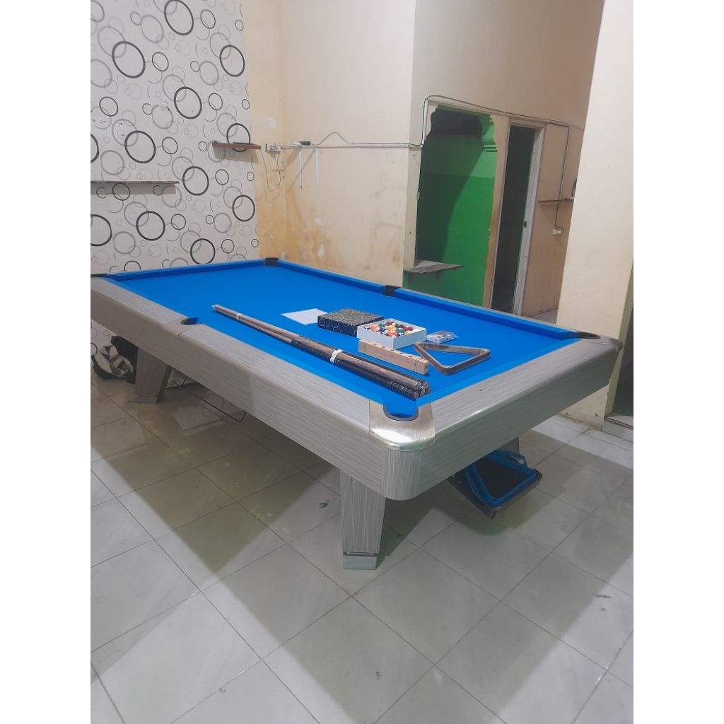 Meja billiard 9 feet / bola besar