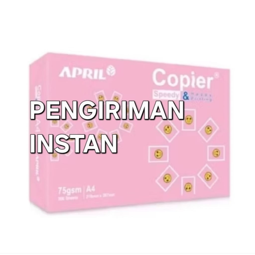 

kertas A4 75 Gsm Isi 1 kotak 5 rim merek April khusus pengiriman instan