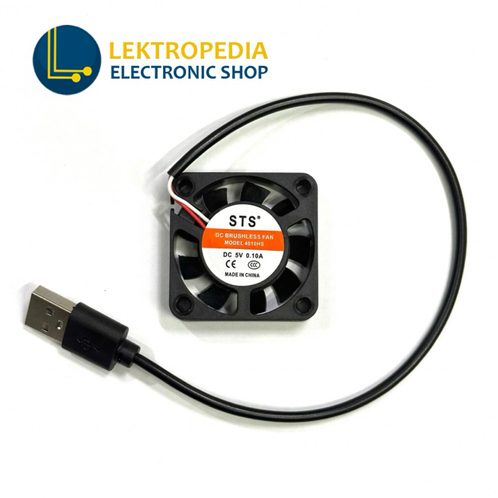 Fan DC 5V 4cm jack USB STS Kipas Cooling Fan 4 cm 5 V 5 Volt 4x4 Mini