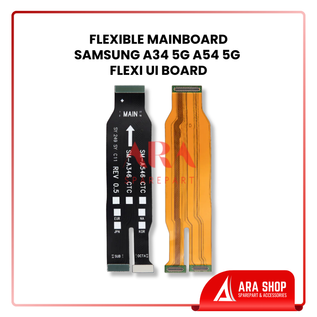 Flexible Mainboard Samsung A34 5G A54 5G Flexi Penghubung Board Mesin