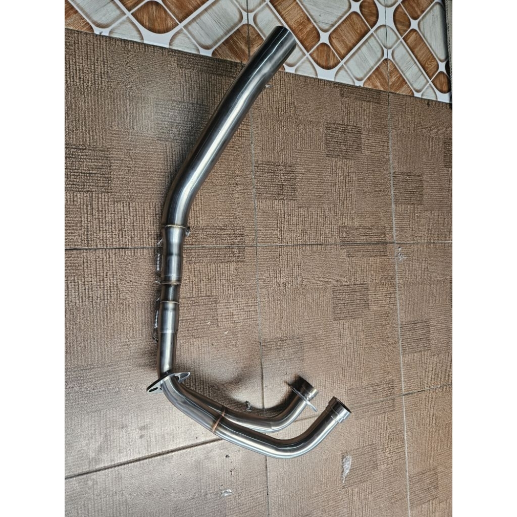 Yamaha MT25 / R25 — Header Custom Inlet 54 mm · Silver — foto 4