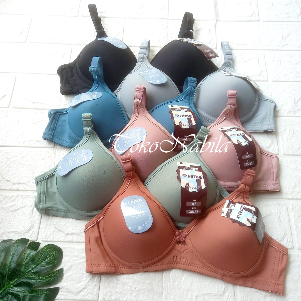 BH Busa Tanpa Kawat Bra Busa FEMA Polos