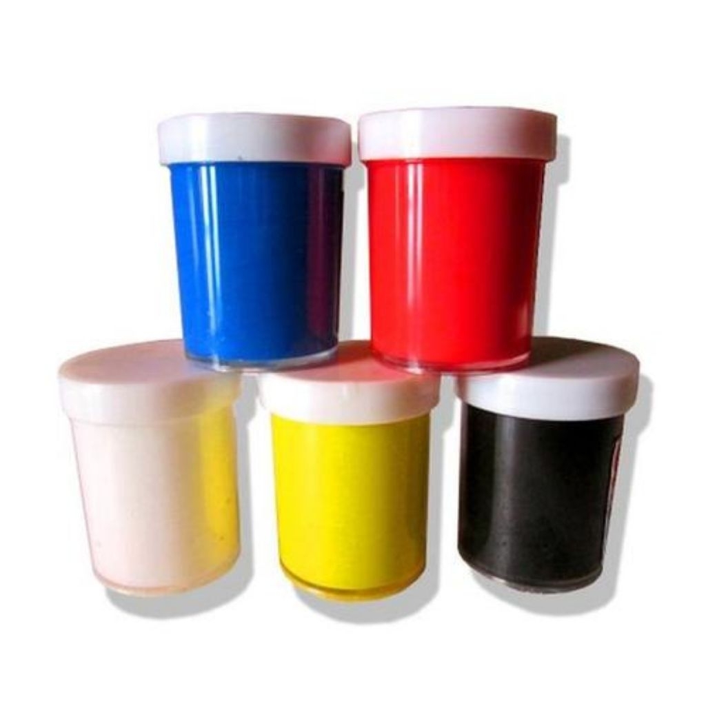 

Cat Akrilik 5 Warna Utama - Cat set putih, hitam, merah, biru, kuning, cat painting 10ml