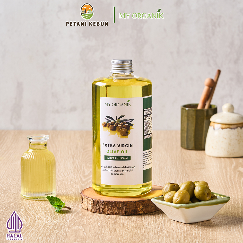 

My Organik Paket 2 in 1 Minyak Zaitun Extra Olive oil Minyak kelapa vco Virgin oil Coconut 500ml