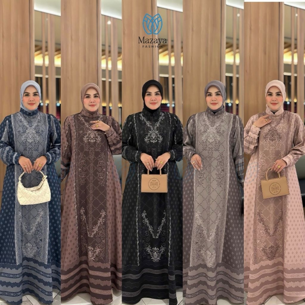 aletha dress by mazaya fashion /gamis mazaya