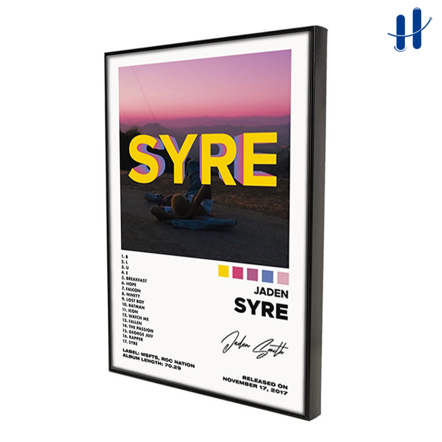 Haydecor Syre Playlist Bingkai Frame Band Hiasan Dinding Kamar Pajangan Dekorasi Aesthetic Walldecor