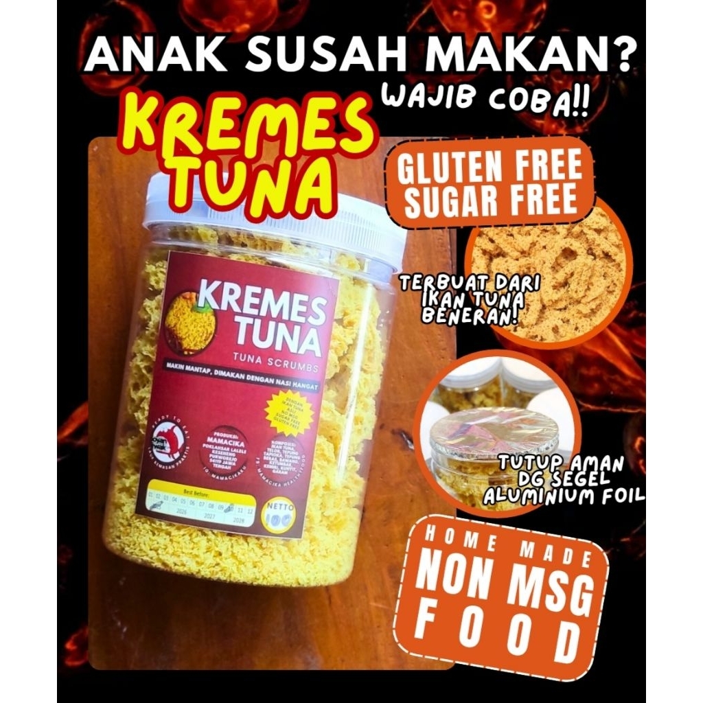 

KREMES IKAN TUNA / kremesantuna / kremesanikan / kremesan Mpasi / cemilanSehatAnak / anak GTM / kremesan non msg / kremesikan