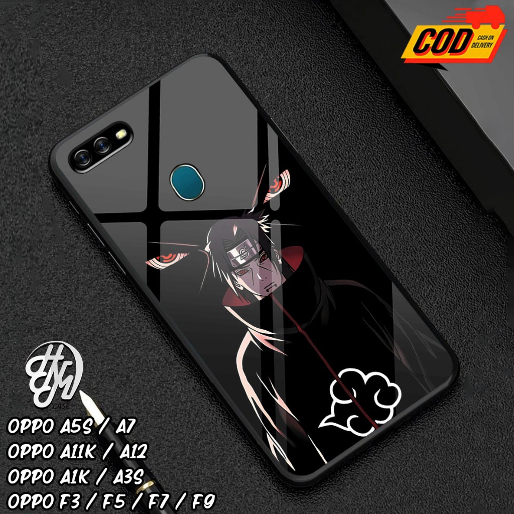Casing Hp Untuk Oppo A5s /A7 / A11K / A12 / A1K / A3s / F3 / F5 / F7 / F9 - Fashion Anime Naruto Cas