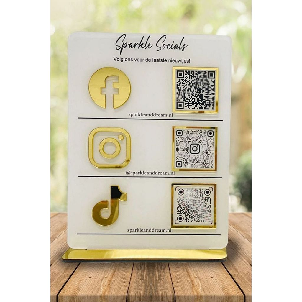 

Stand QR Code Akrilik Custom – Media Sosial & Pembayaran Digital