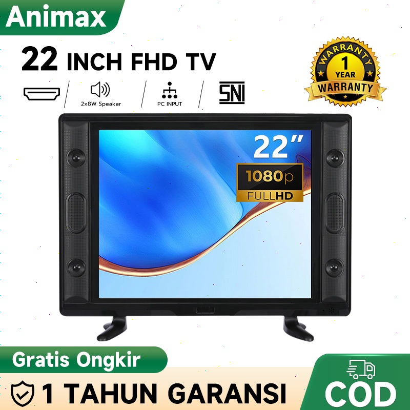 Animax Sakura TV LED 24 inch HD Ready TV Digital Televisi Murah Monitor LED (TCLG-S24MWIDE)