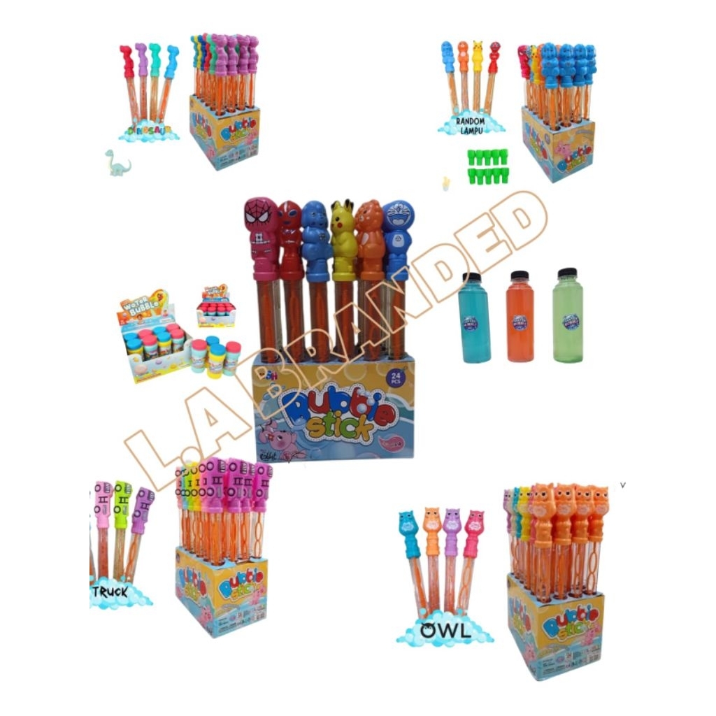 Mainan Anak Paket Hemat Bubble Stick Stik Gelembung Sabun Tiup Balon Jumbo Besar Harga Perbox 24pcs