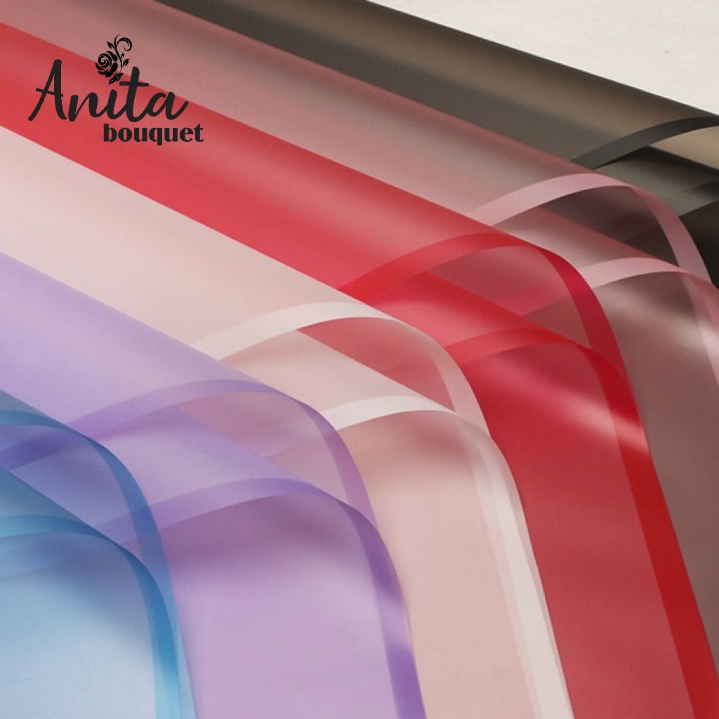 

A01[20 LEMBAR] CELLOPHANE Flower Transparan List Frame Kecil / Wrapping Paper / Tebal / Kertas Buket Bunga / Cellophane Florist /WRAPPING TRANSPARAN LIST