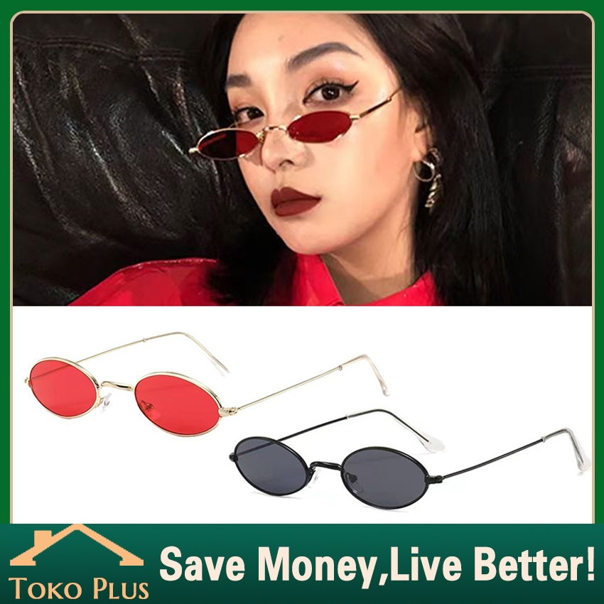Kacamata Boboho Kecil Oval Gaya Vintage Retro Kacamata Sunglasses Fashion / Kacamata Micro Oval Fram