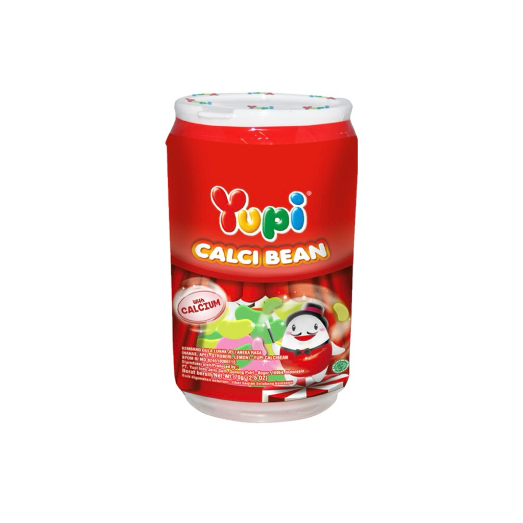 

Permen Gummy Berbentuk Jelly Calci Bean Yupi 70 gram