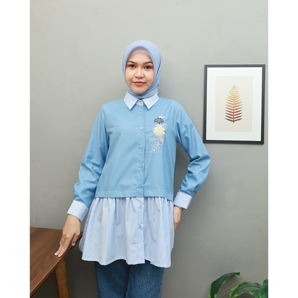 DISKON MYHMI - SAVARAS TUNIK EMBROIDERY PAKAIAN WANITA