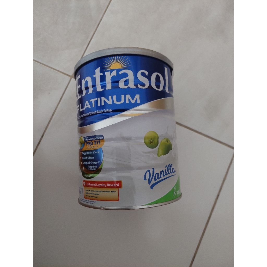 

susu entrasol platinum 800gr rasa vanilla