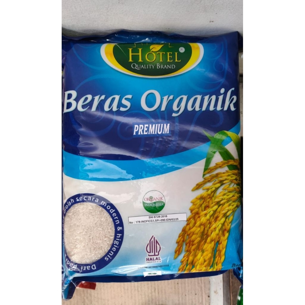 

Beras premium organic hotel quality brand 5kg