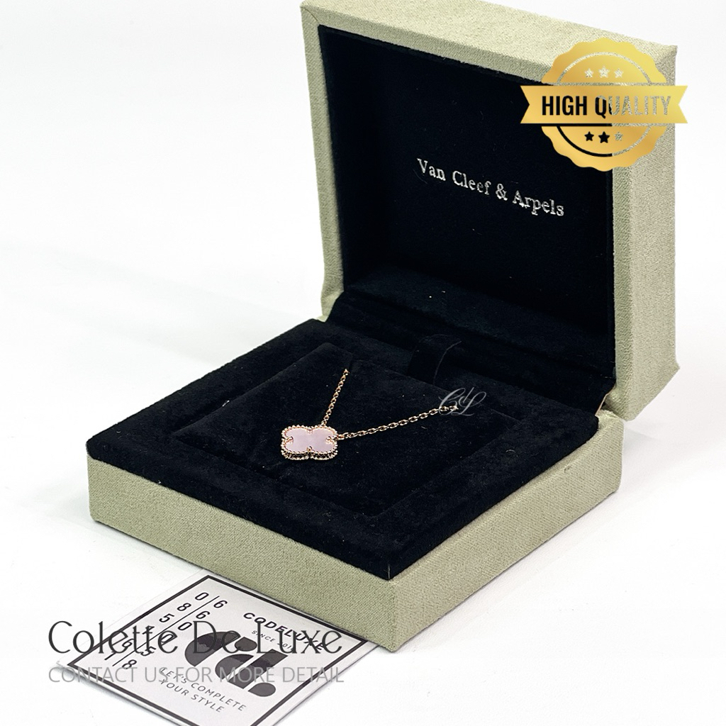 Alhambra Pendant Necklace Mother Of Pearl Gold Rose Gold