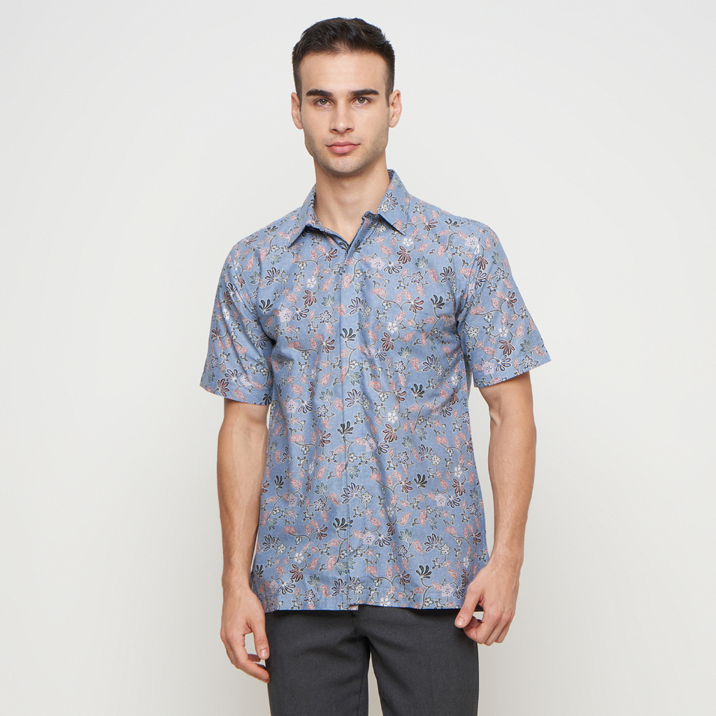 [Krisna Wahyu] Batik Pria Katun Lengan Pendek