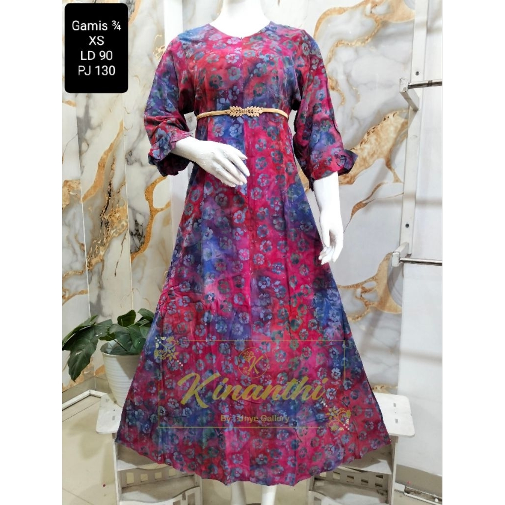 Kinanthi / Gamis Kinanti 3/4 / Kinanthi Batik Nusantara