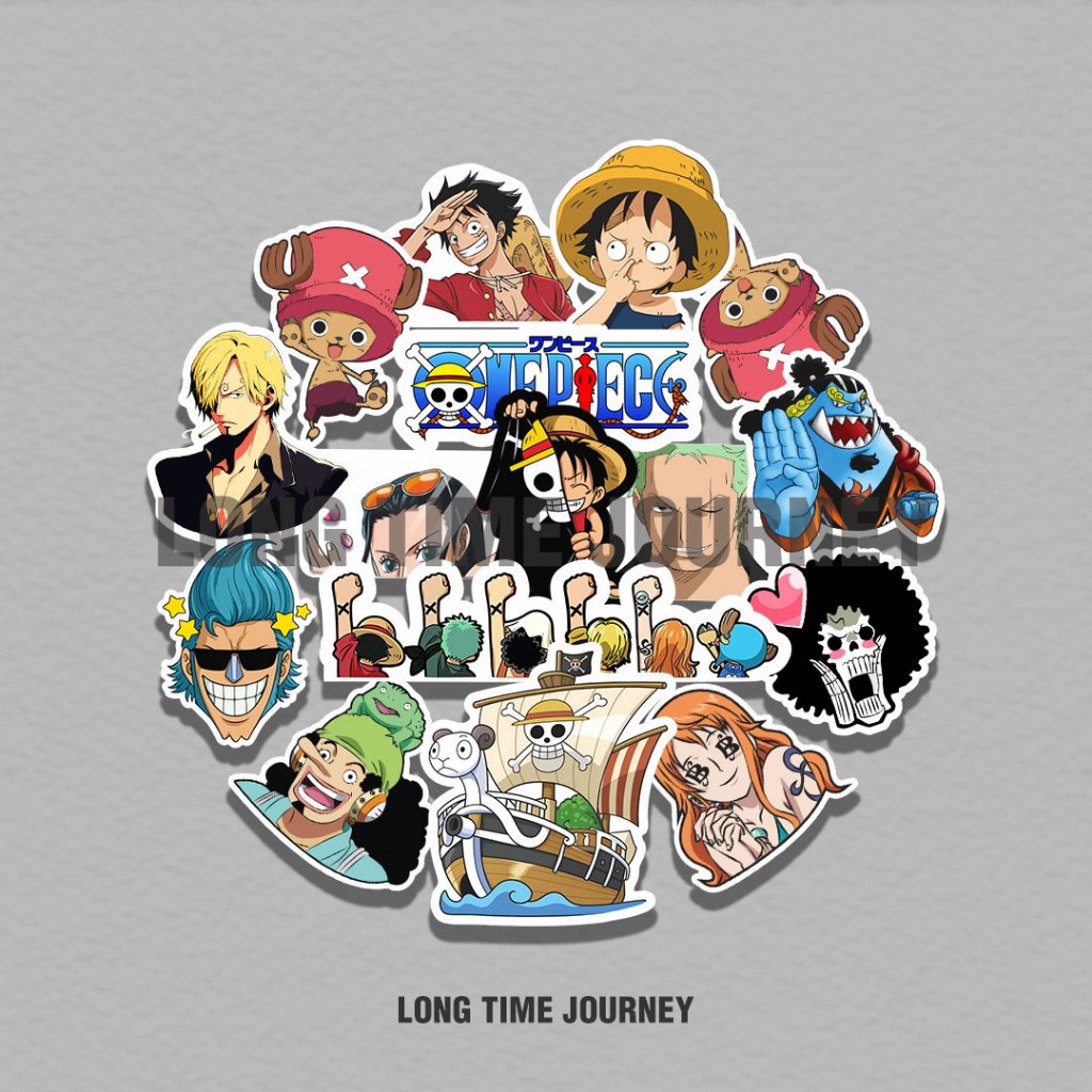 

Stiker One Piece - Sticker Vinyl - Sticker Anime -Stiker Motor Helm Hp Laptop Tumbler Koper