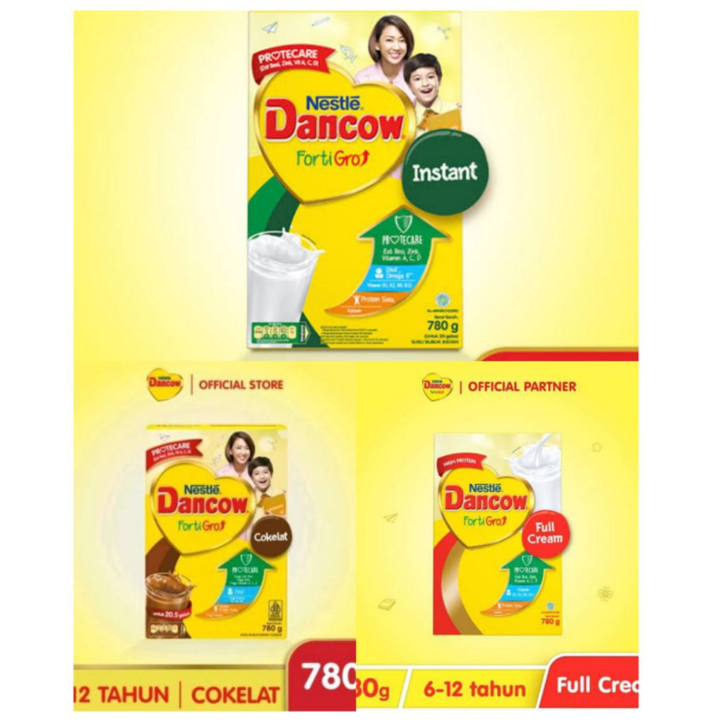 

DANCOW FORTI Gro 780g [Full cream,Instan,Cokelat]