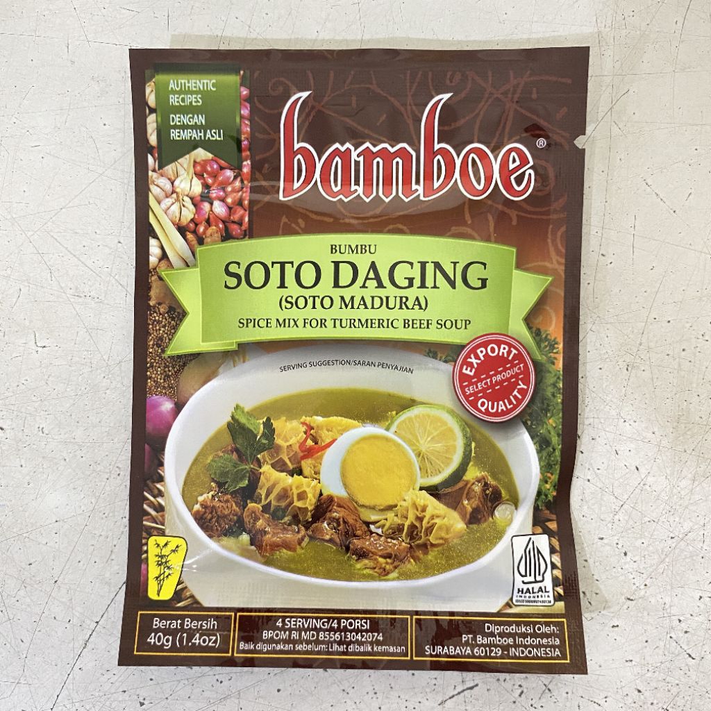 

Bamboe bumbu soto daging madura 40 gram | bumbu soto madura