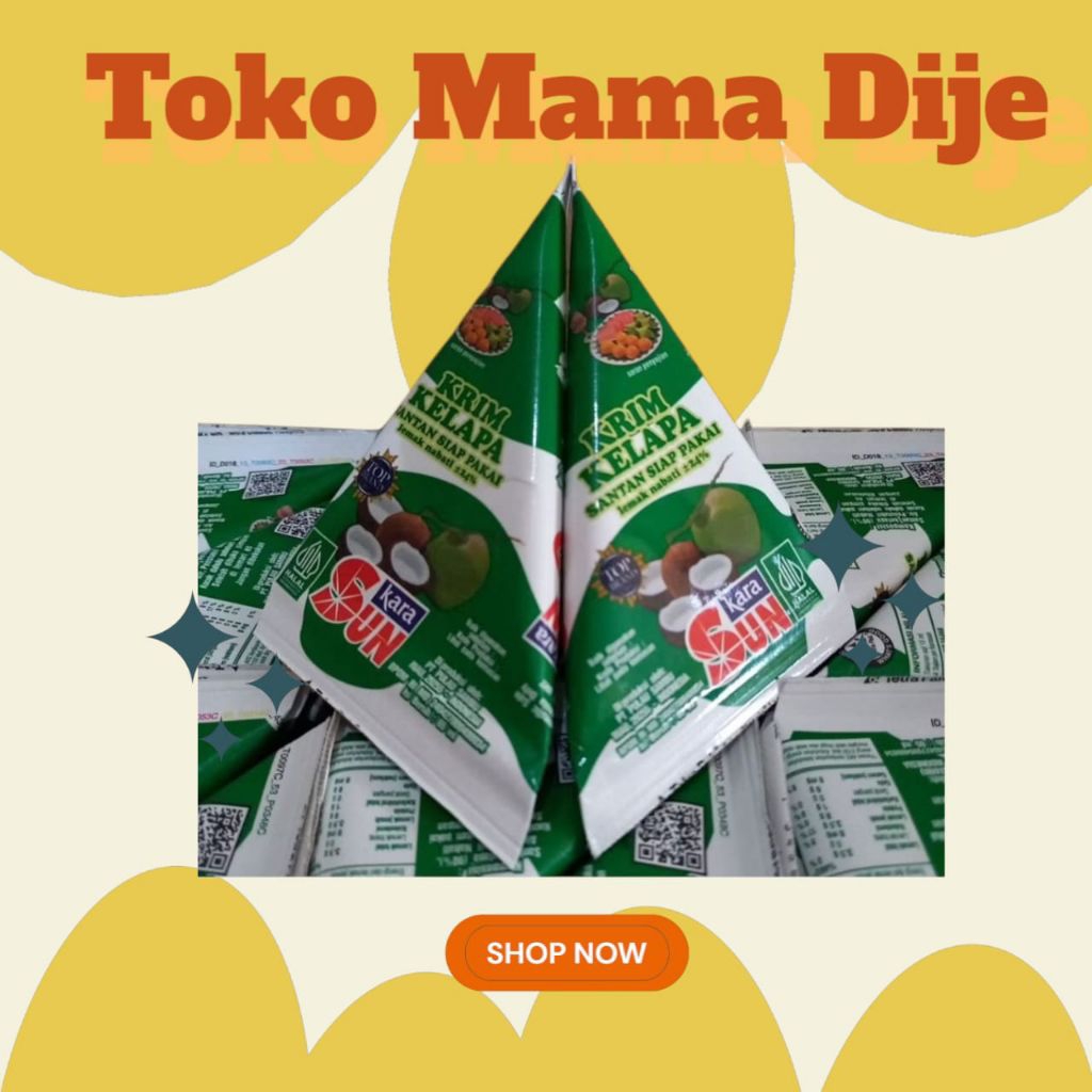 

(TMD2) ECER DAN PAKET Santan Sun Kara Cair Kemasan 65ml