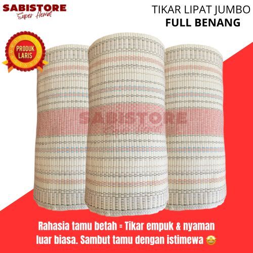 TIKAR LIPAT FULL BENANG PREMIUM JUMBO 300x200 / Tikar Lantai / Tikar Lipat Tebal dan Empuk