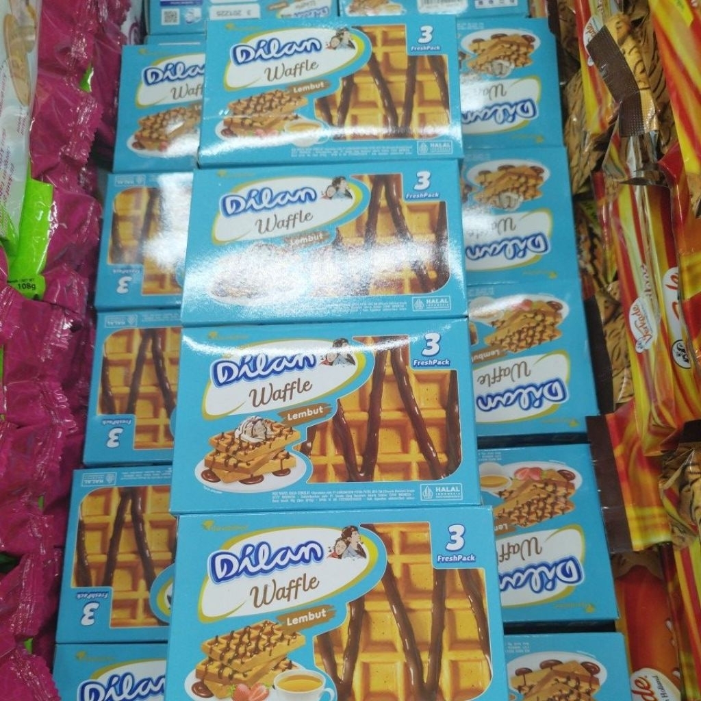 

Cemilan Waffle Dilan Coklat 1 Dus isi 3PCS