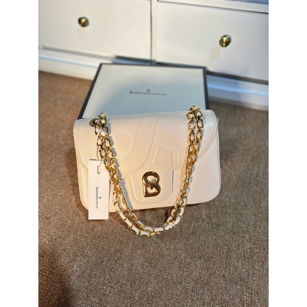 PRELOVED TAS ALMA CHAIN BAG PEARL BUTTONSCARVES
