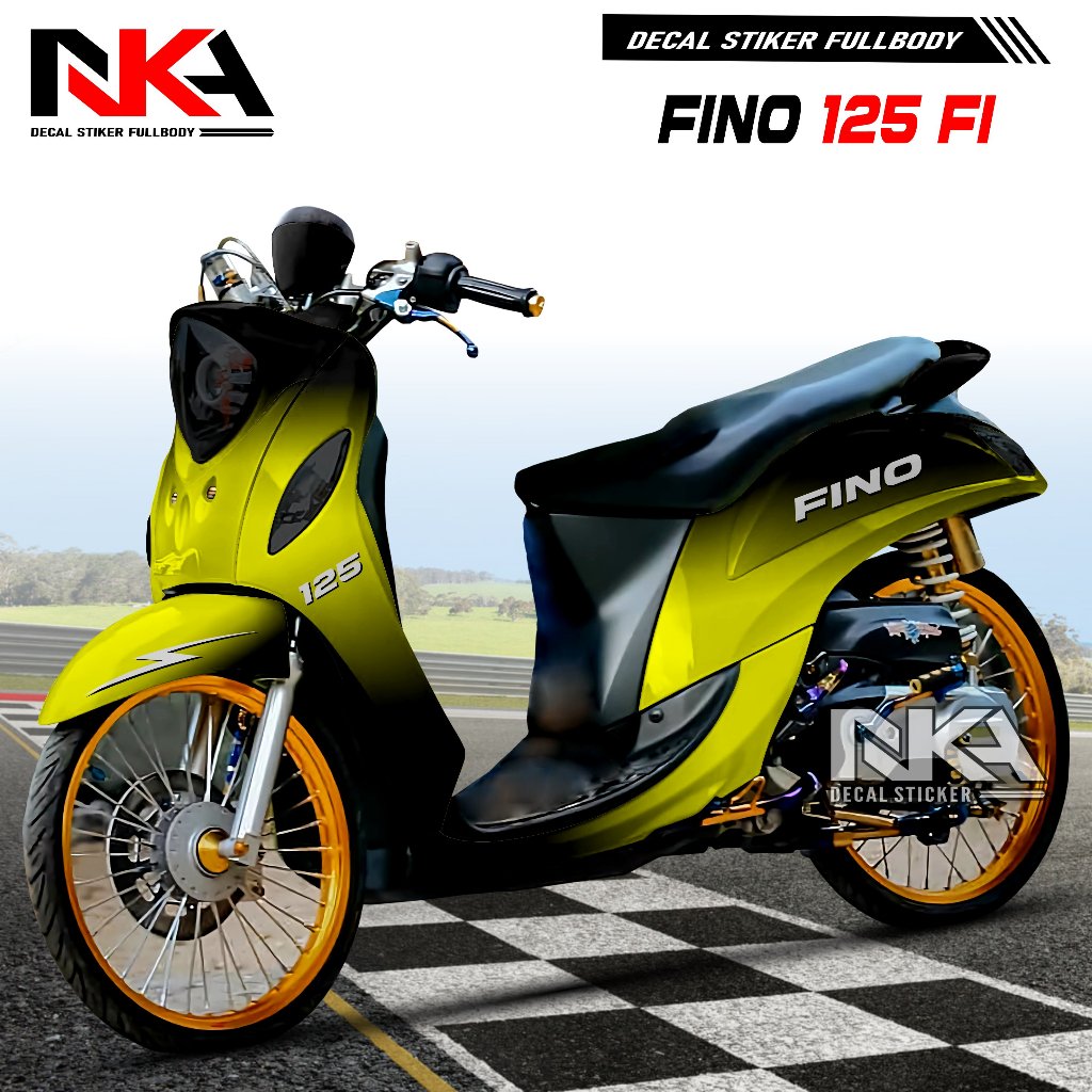 Decal Fino 125 Full Body Stiker Racing Vinyl Stiker Decal Fno 125 Fi