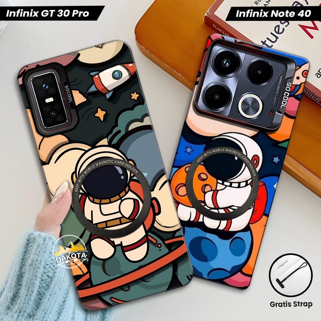 Casing Magnetic Infinix GT 30 PRO / GT 20 PRO / GT 10 PRO IMD Hologram Gambar Astro | Casing Support