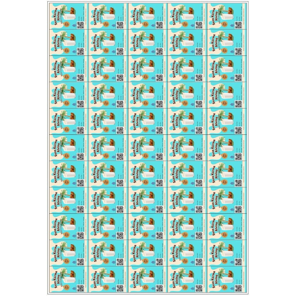 

Stiker Kertas A3 Cromo+Cutting