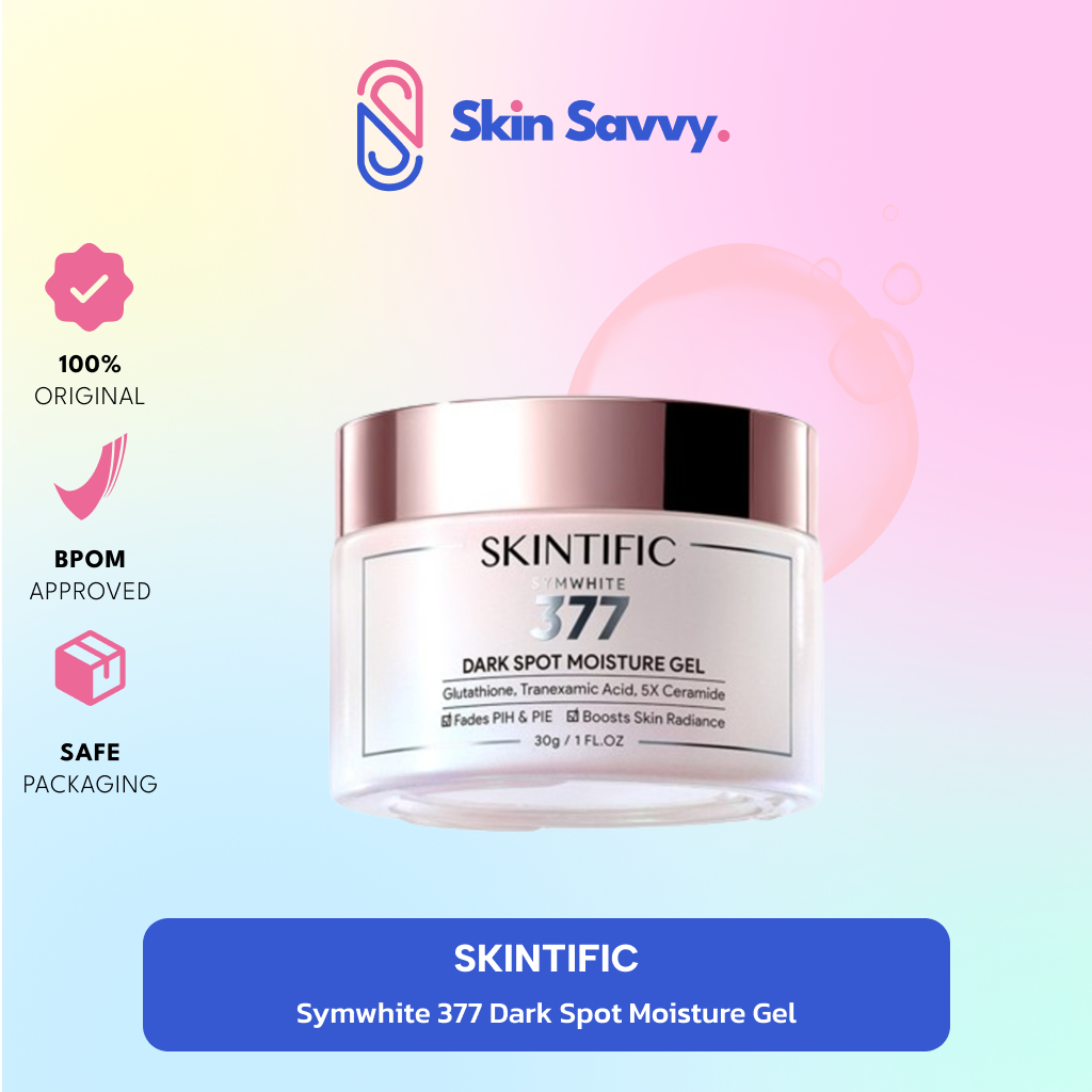 SKINTIFIC Symwhite 377 Dark Spot Moisturizer Gel 30g  Menyamarkan Flek Hitam untuk Mencerahkan wajah