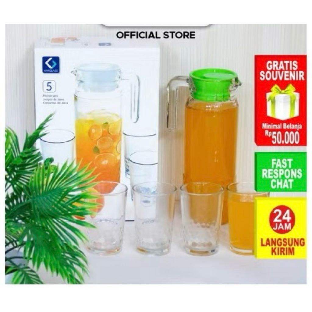 satu set teko dan gelas