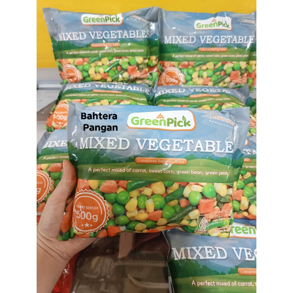 

Frozen Mixed Vegetables 500 gram Green Pick | Sayuran Beku Campur