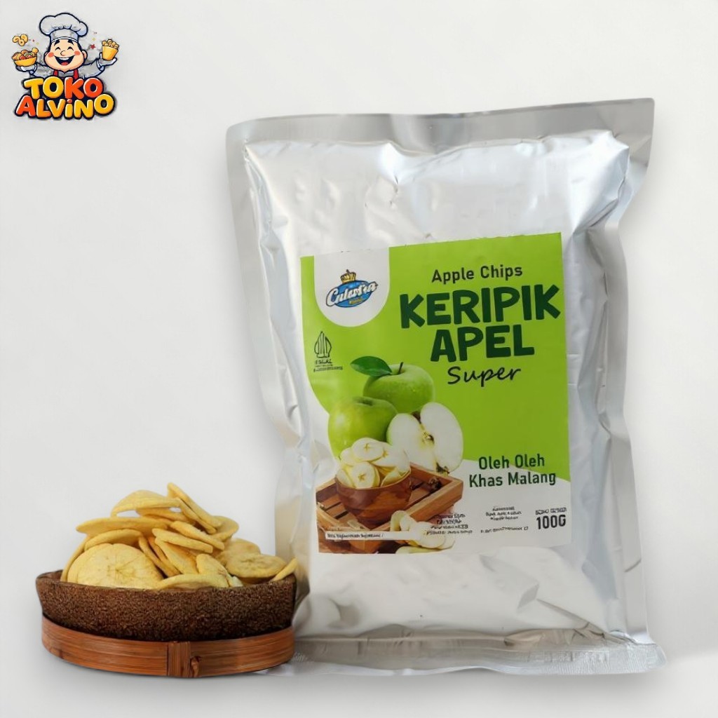 

KERIPIK APEL SUPER KHAS MALANG 100GR | SEGARNYA DOBEL, KUALITASNYA BEDA KELAS!