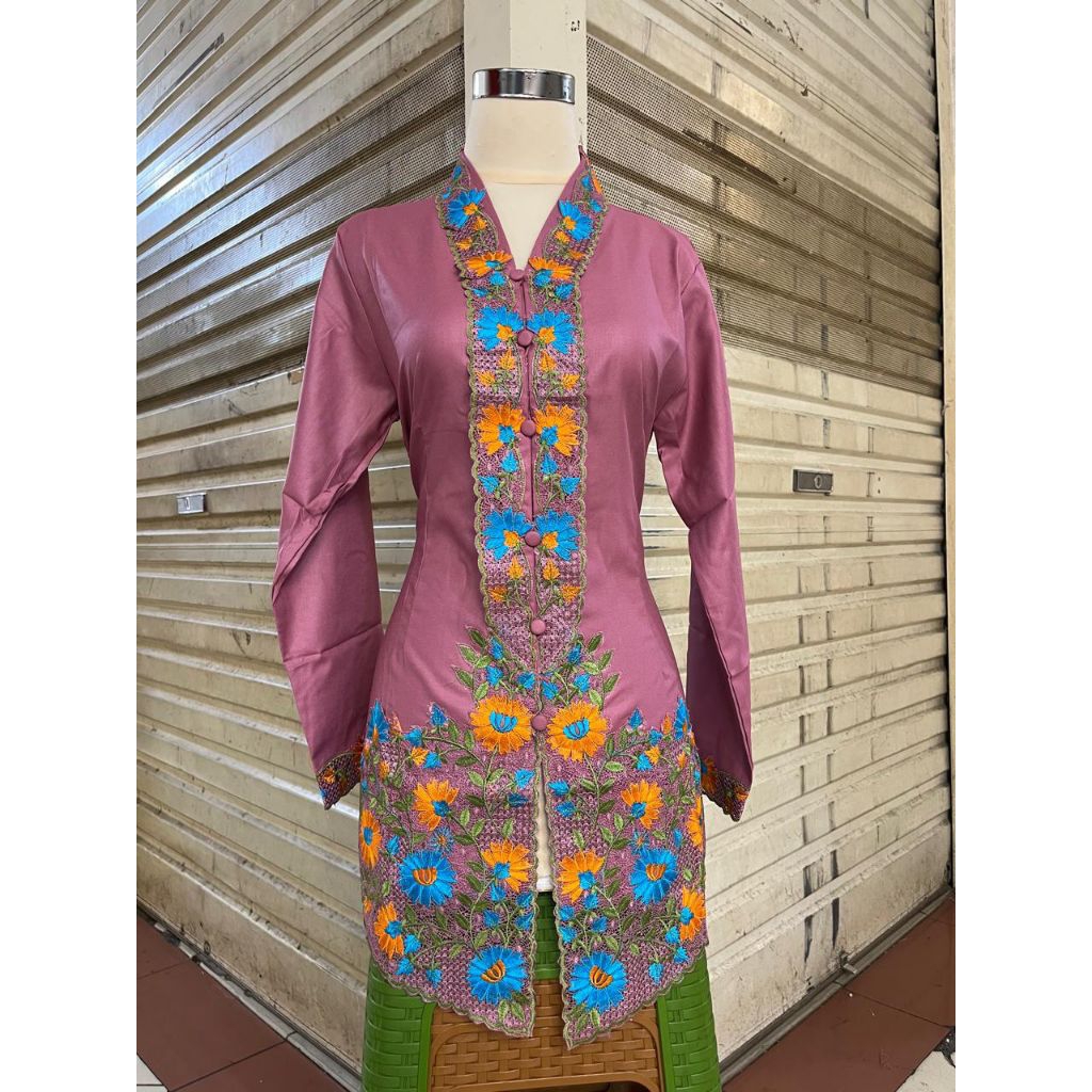 KEBAYA BORDIR TANGAN PANJANG - KEBAYA ENCIM MODERN - KEBAYA