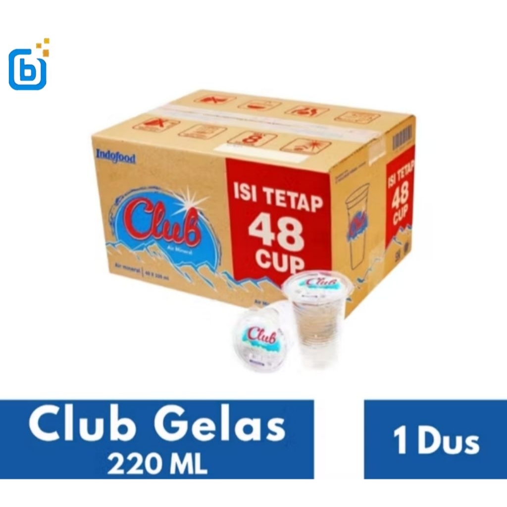 

AIR MINERAL CLUB 220ml Cup ISI 48/dus
