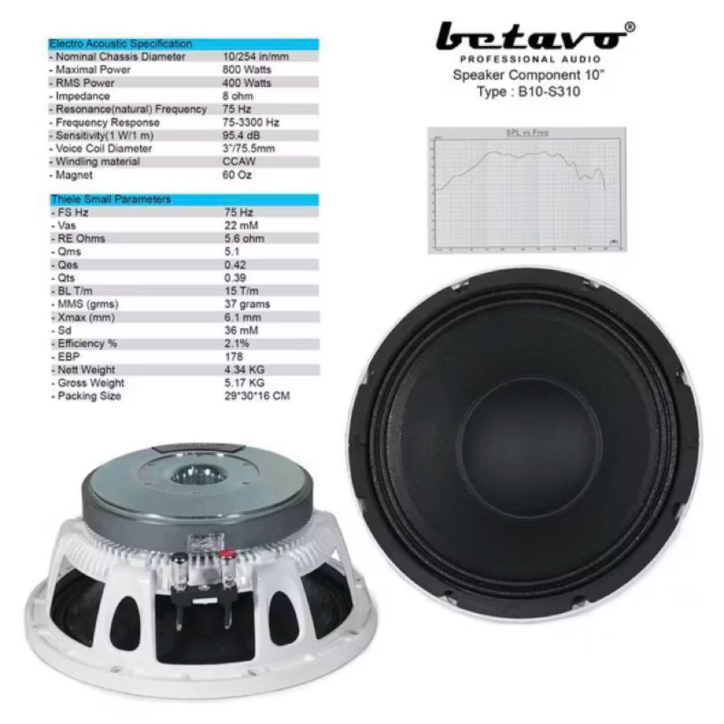 Spiker 10inch betavo B10-S310