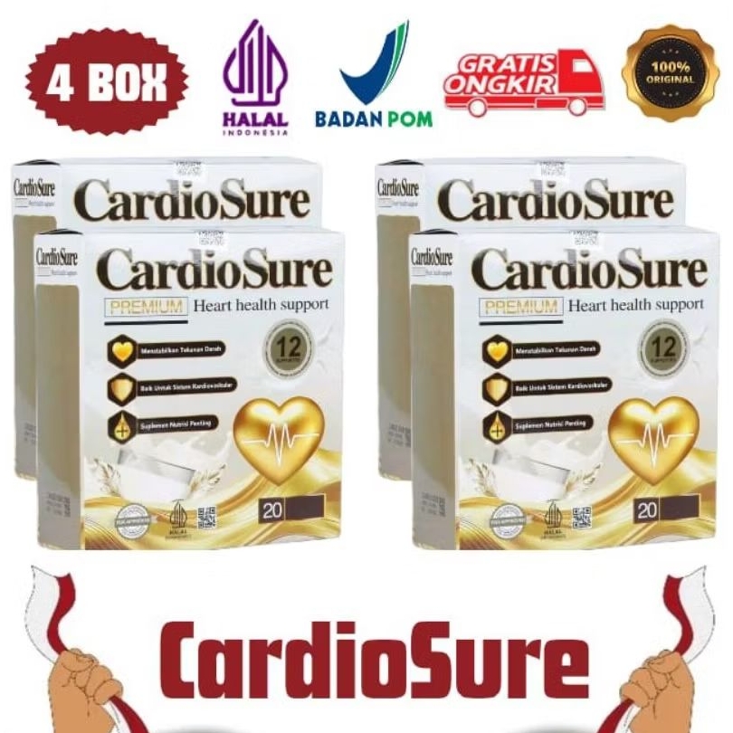 

CARDIOSURE 4 Box Milk Susu Asli Mengobati Hipertensi Jantuk, Strok, Kolesterol, Asam Urat