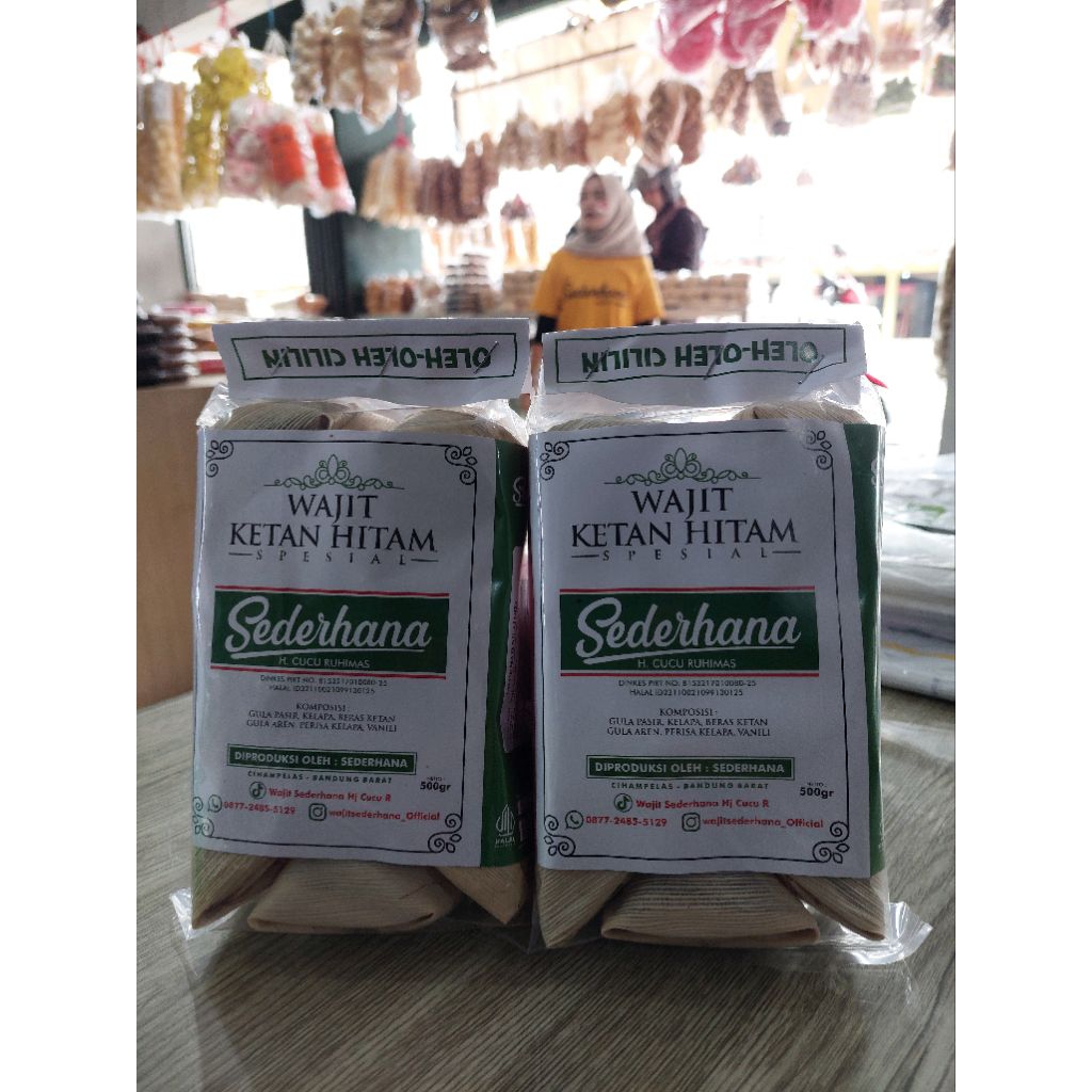 

Wajit Cililin Wajit Sederhana Ketan hitam 500gram