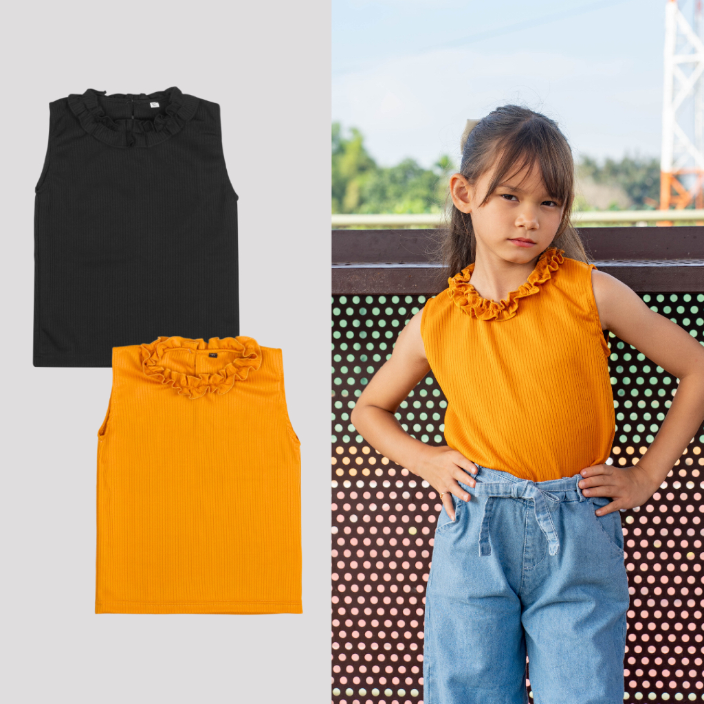 Bella Rib Tanktop Atasan Anak Perempuan
