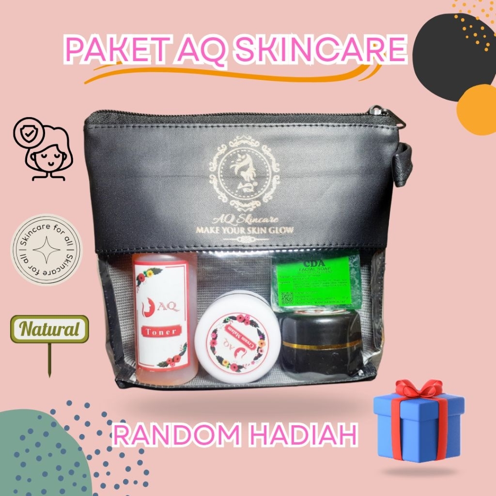 AQ Skincare ~ Cream  AQ 1 pkt | Cream Pemutih Wajah AQ/Skincare AQ Original/Cream aq Lembut BAYAR DI