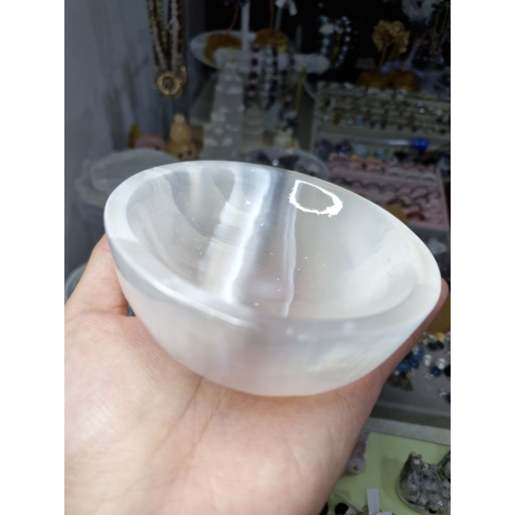 selenite satin spar bowl plate natural crystal selenite untuk cleaning crystal yang lain high qualit