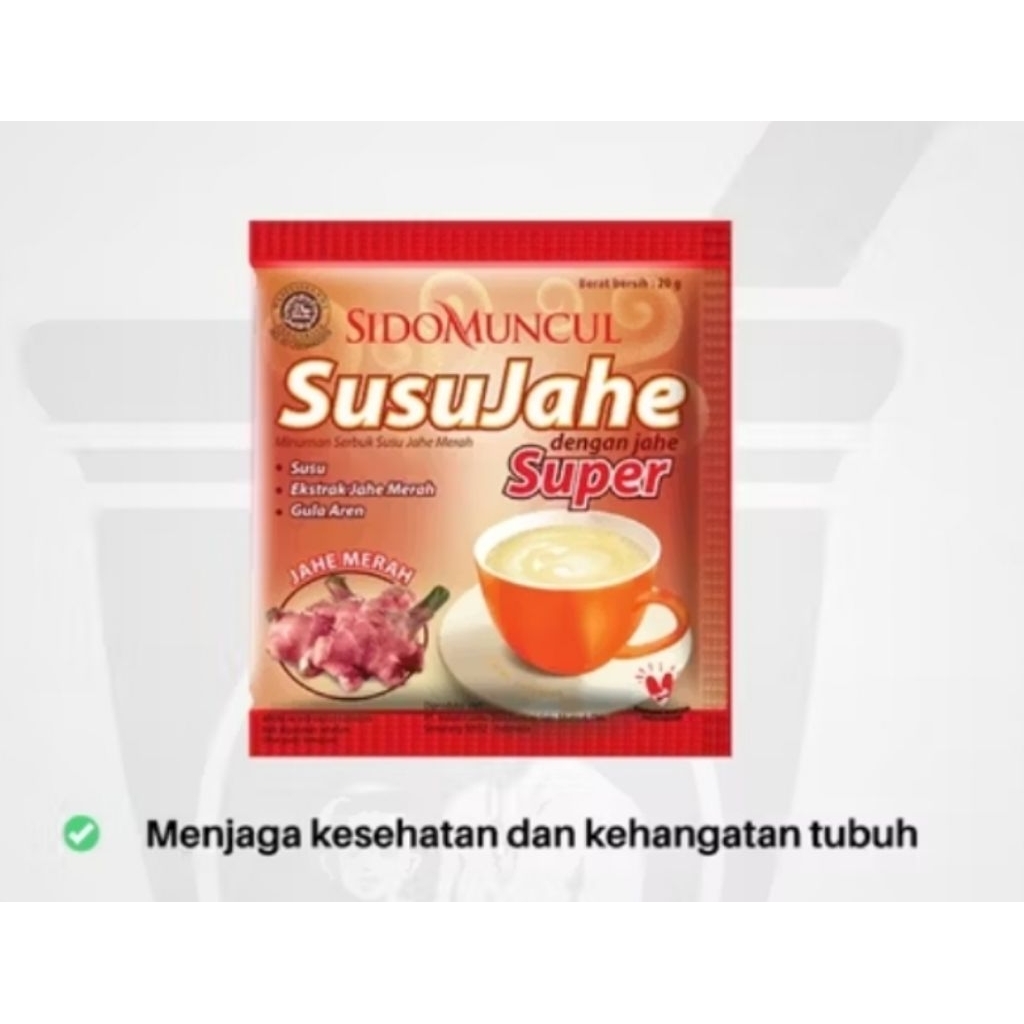 

Sido Muncul Susu Jahe Super 1 Pak isi 10 Sachet